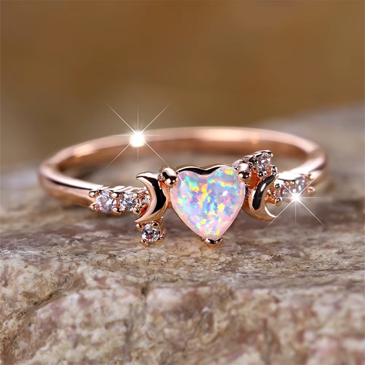 Lunar Love Opal Ring