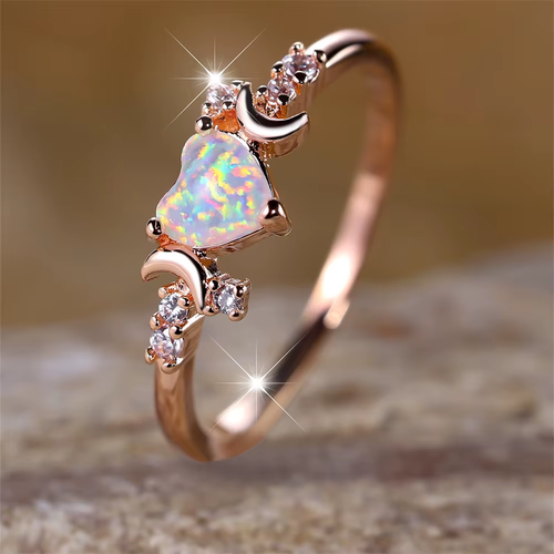 Lunar Love Opal Ring