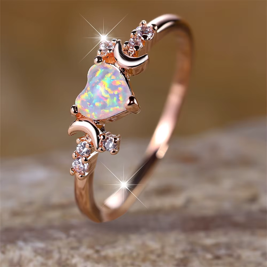Lunar Love Opal Ring