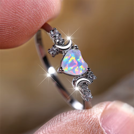 Lunar Love Opal Ring